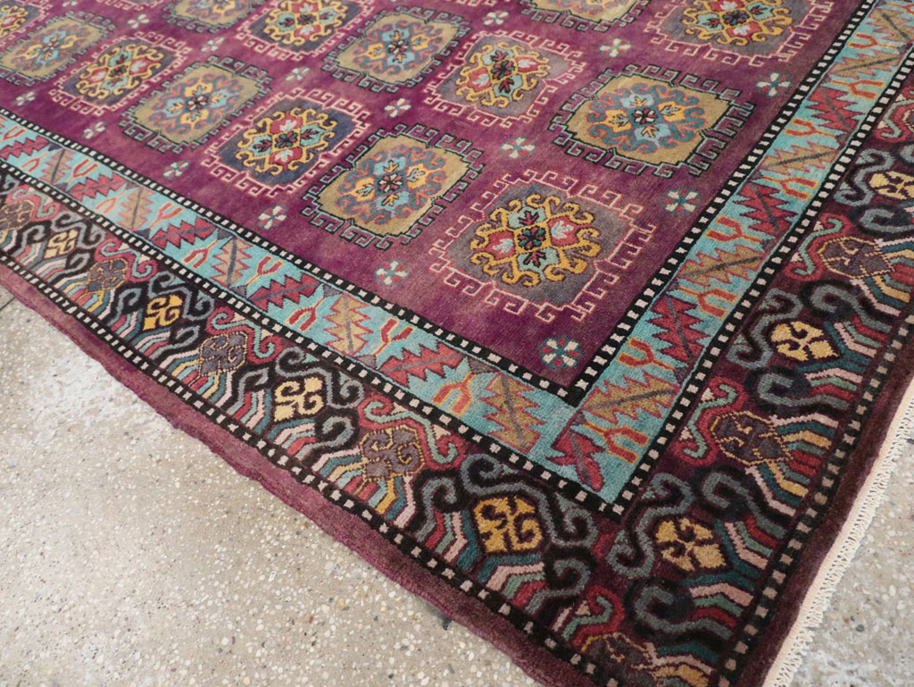 Vintage East Turkestan Khotan Accent Rug, No.30027 - Galerie Shabab