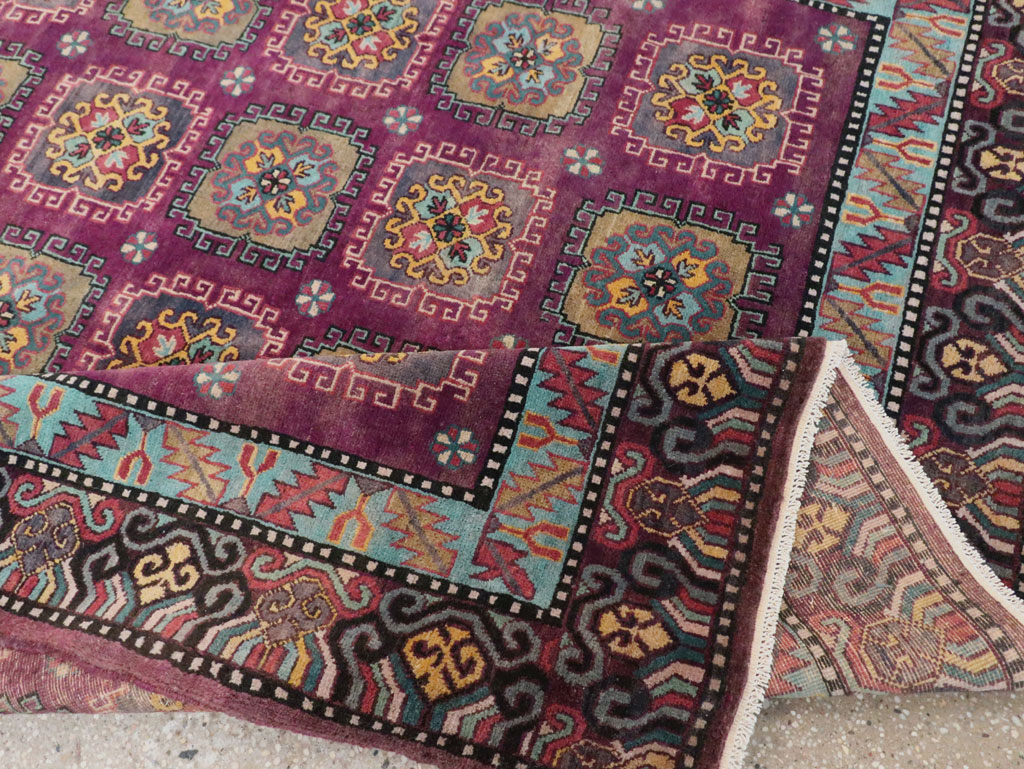 Vintage East Turkestan Khotan Accent Rug, No.30027 - Galerie Shabab