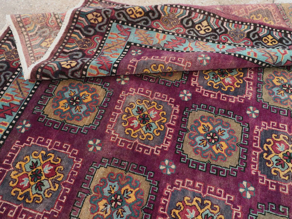 Vintage East Turkestan Khotan Accent Rug, No.30027 - Galerie Shabab