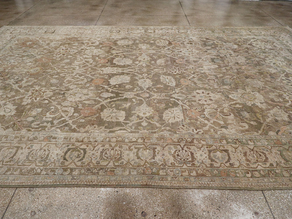Antique Persian Mahal Large Carpet, No.30037 - Galerie Shabab