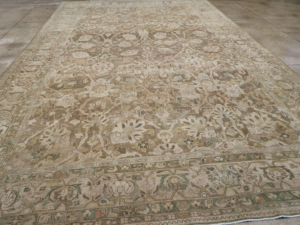 Antique Persian Mahal Large Carpet, No.30037 - Galerie Shabab