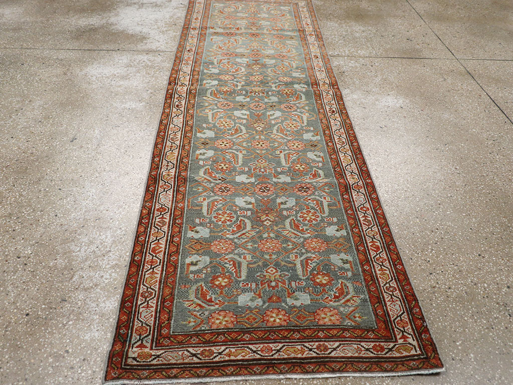 Vintage Persian Malayer Runner, No.30041 - Galerie Shabab