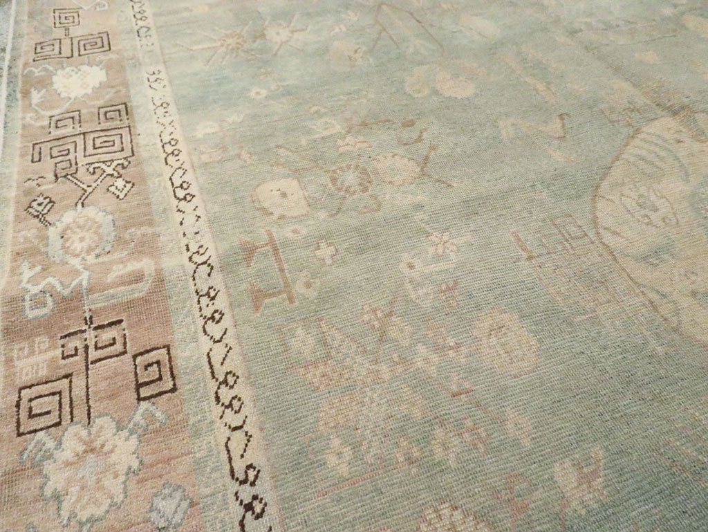 Antique East Turkestan Khotan Accent Rug, No.30043 - Galerie Shabab