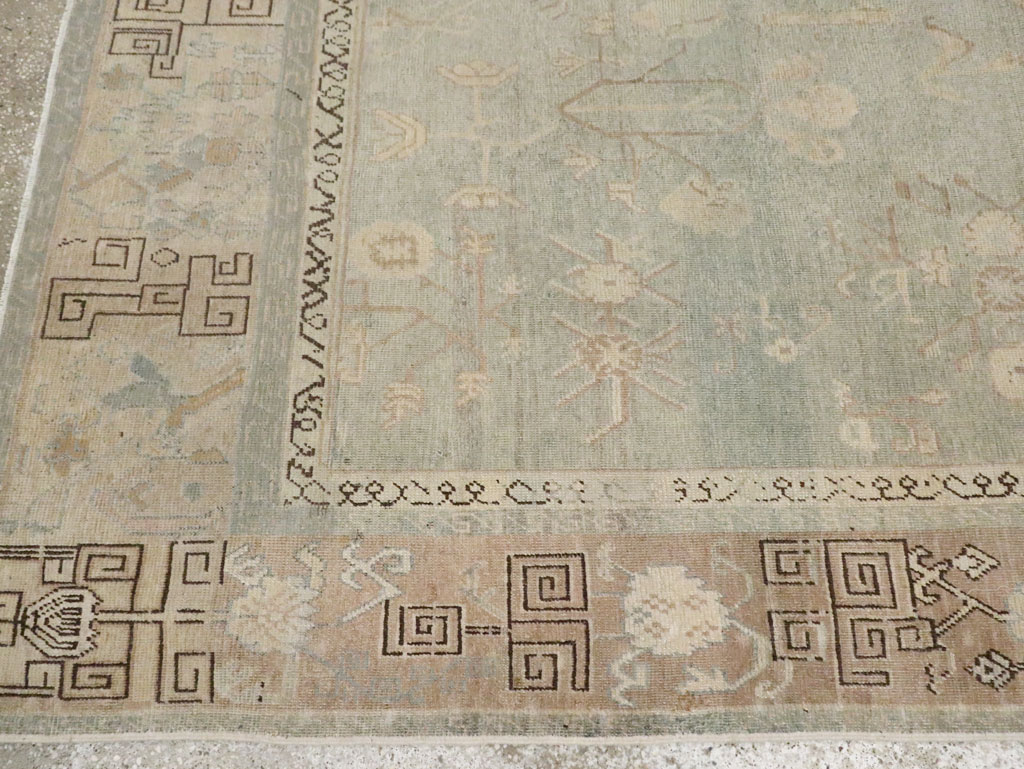 Antique East Turkestan Khotan Accent Rug, No.30043 - Galerie Shabab