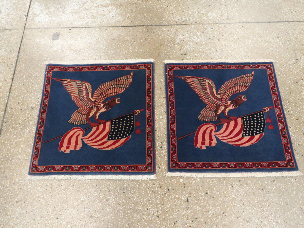 Modern Persian Kashan Pictorial Rug (Pair: 1 of 2), No.30044 - Galerie Shabab