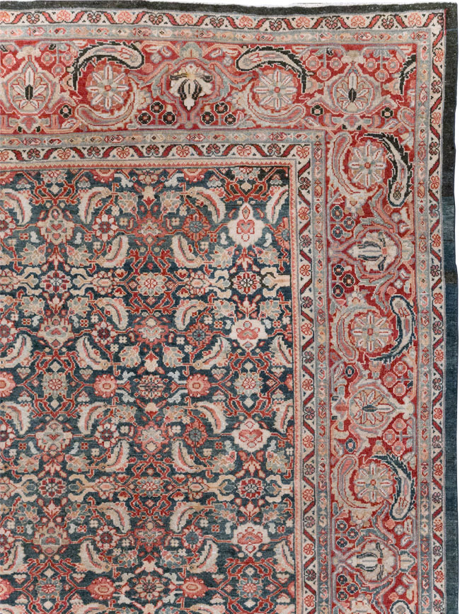 Antique Persian Mahal Room Size Carpet, No.30045 - Galerie Shabab