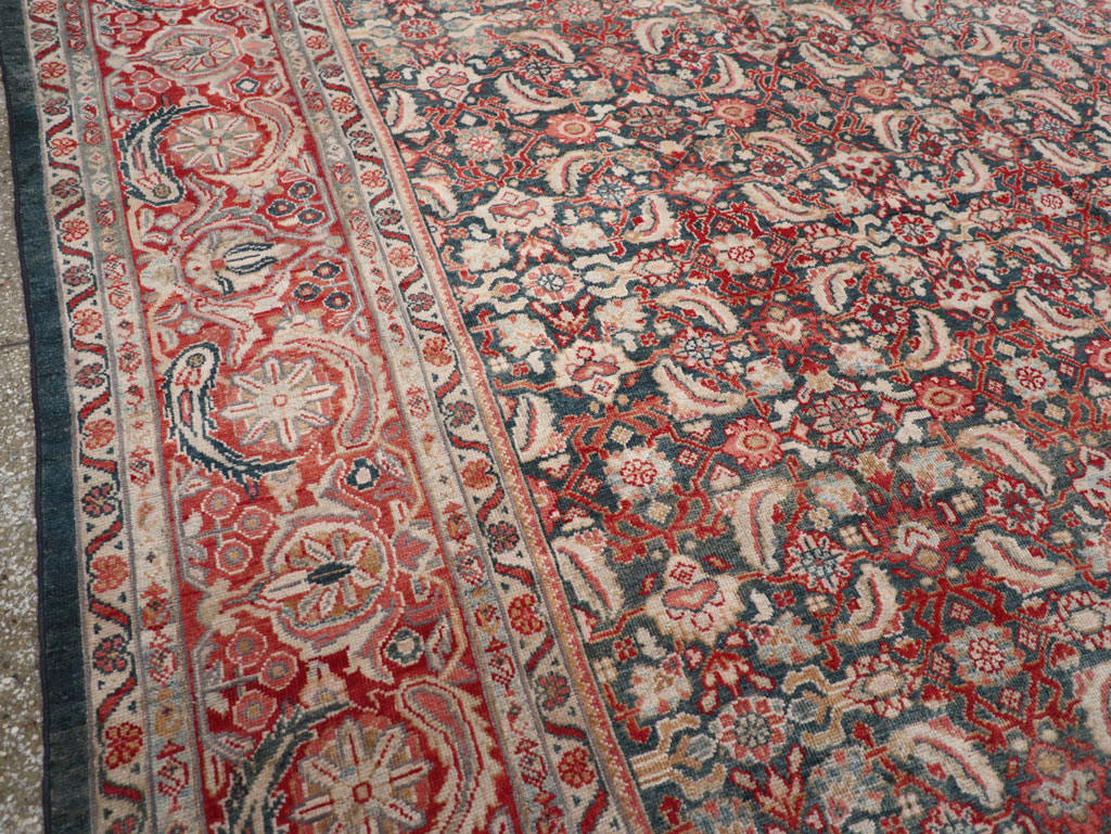 Antique Persian Mahal Room Size Carpet, No.30045 - Galerie Shabab