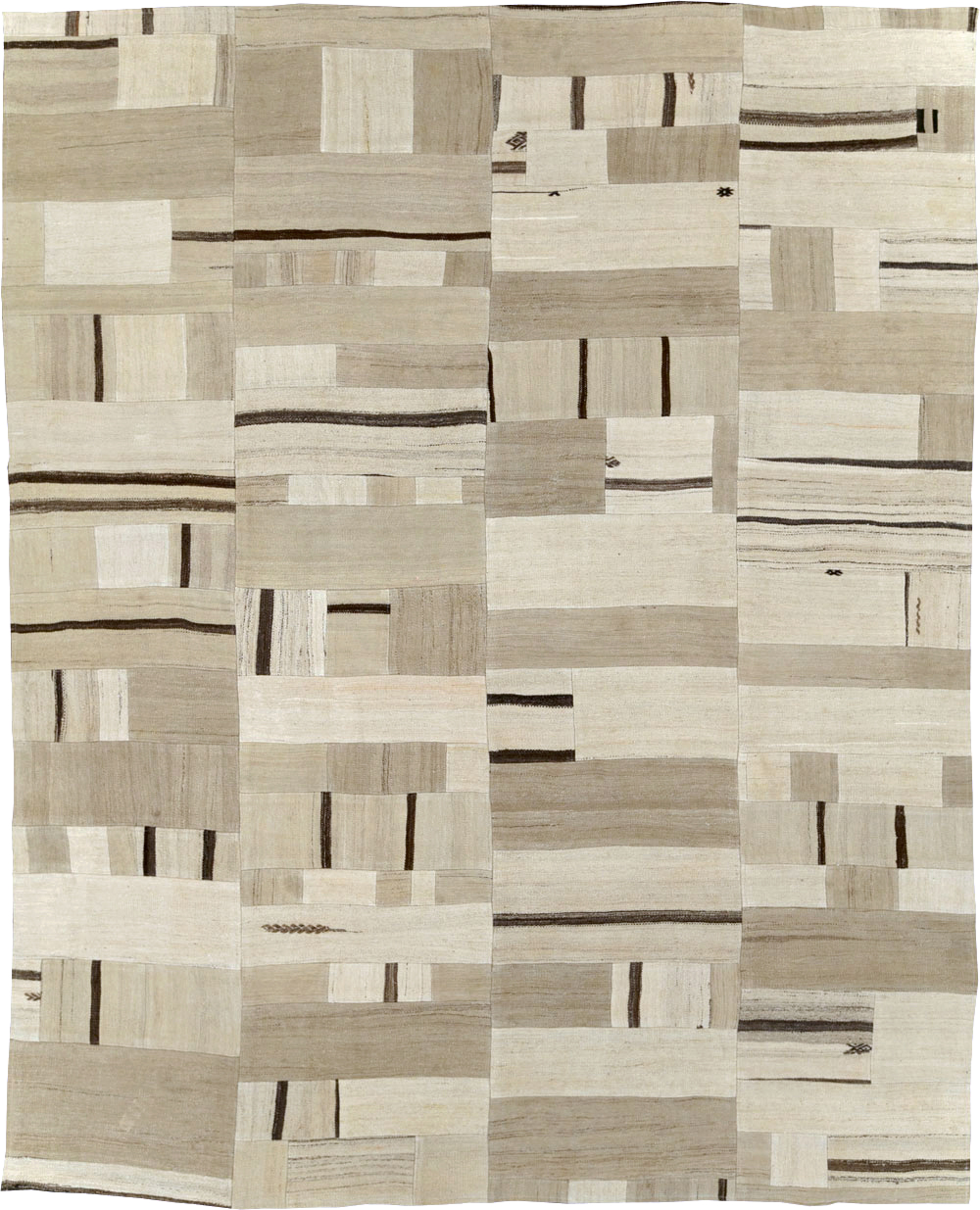 Contemporary Room Size Turkish Flatweave, No.30047 - Galerie Shabab