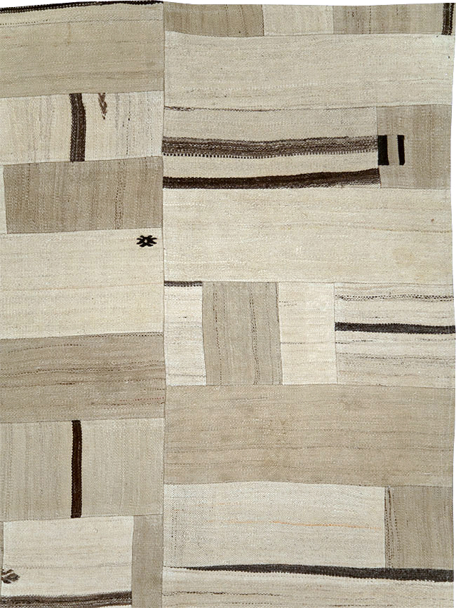 Contemporary Room Size Turkish Flatweave, No.30047 - Galerie Shabab