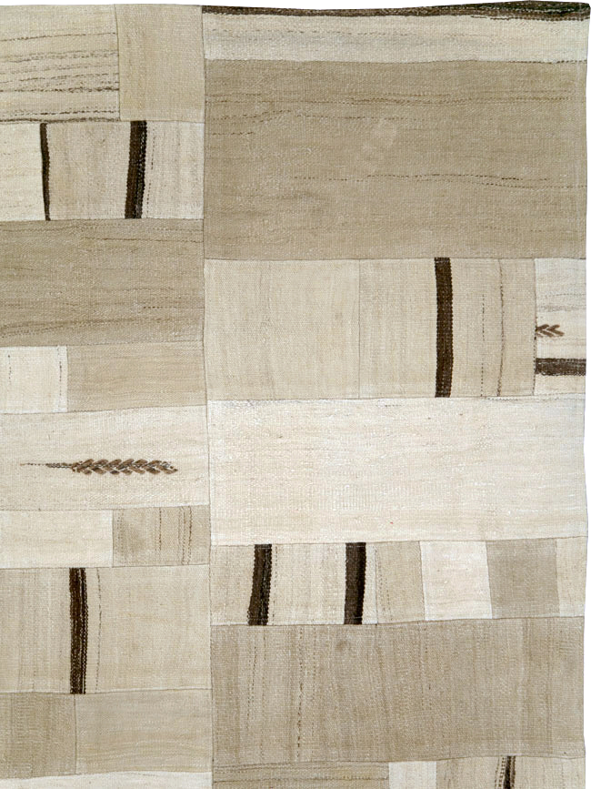 Contemporary Room Size Turkish Flatweave, No.30047 - Galerie Shabab