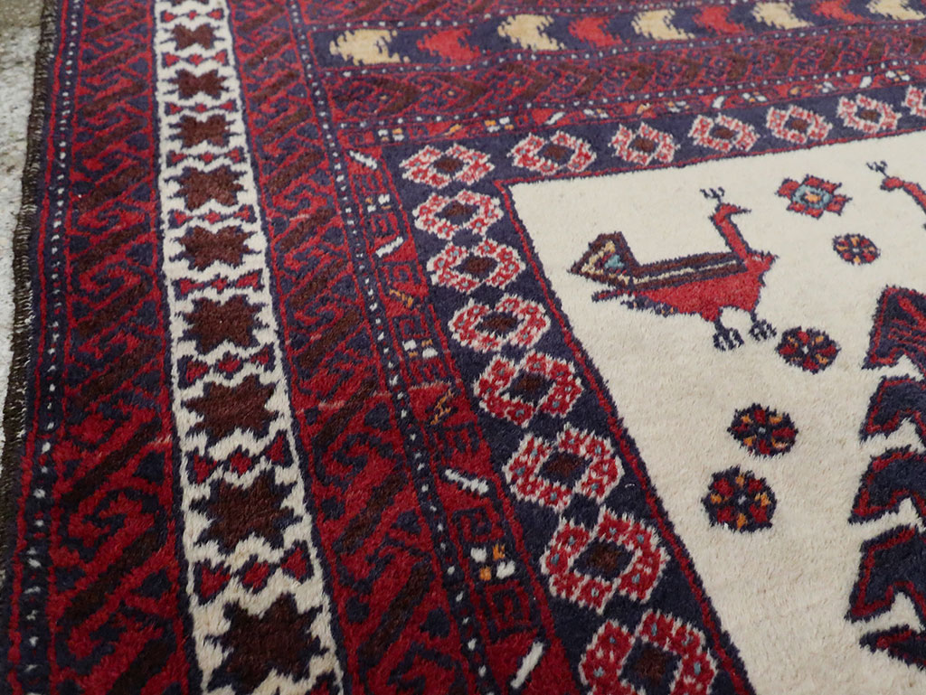 Vintage Persian Pictorial Baluch Rug, No.30055 - Galerie Shabab