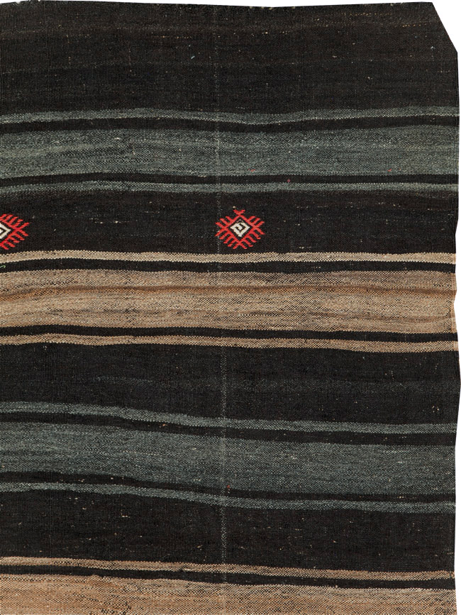 Mid-20th Century Handmade Turkish Flatweave, No.30069 - Galerie Shabab