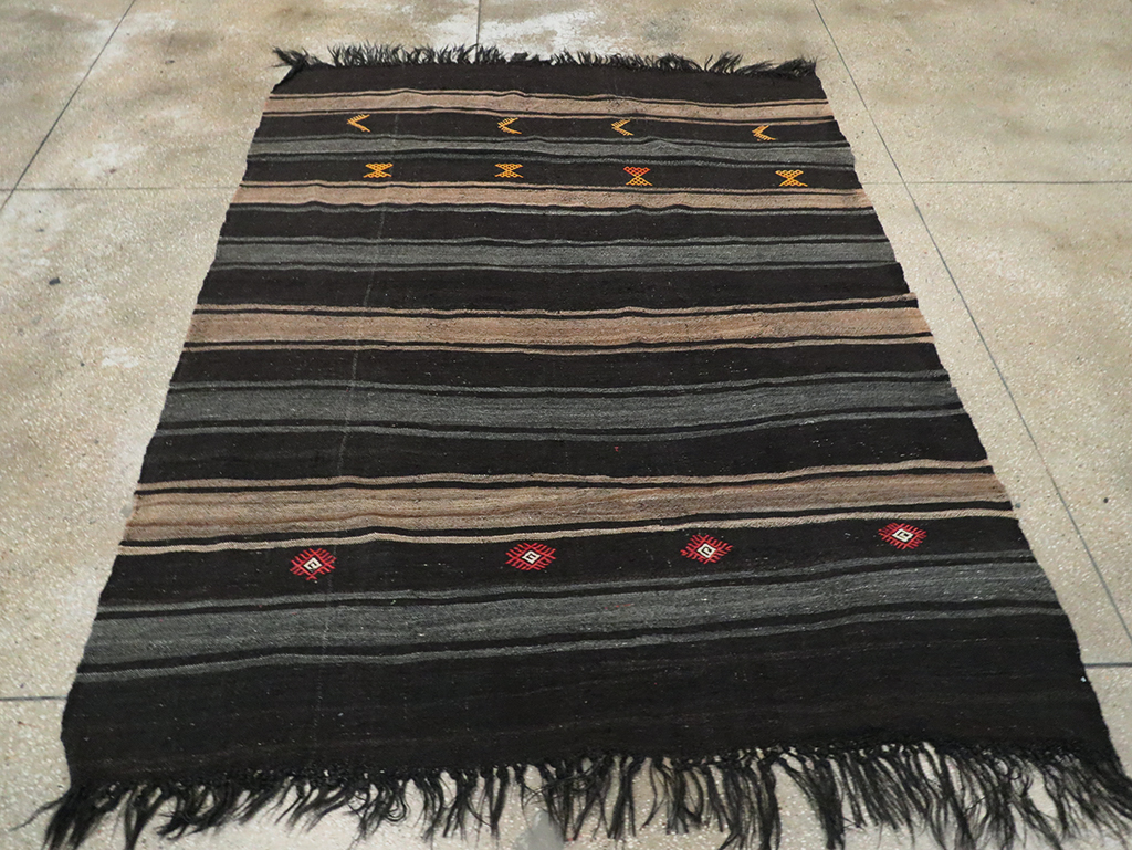Mid-20th Century Handmade Turkish Flatweave, No.30069 - Galerie Shabab