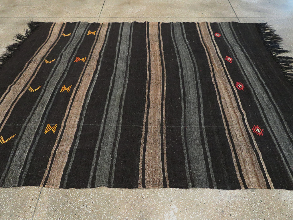 Mid-20th Century Handmade Turkish Flatweave, No.30069 - Galerie Shabab