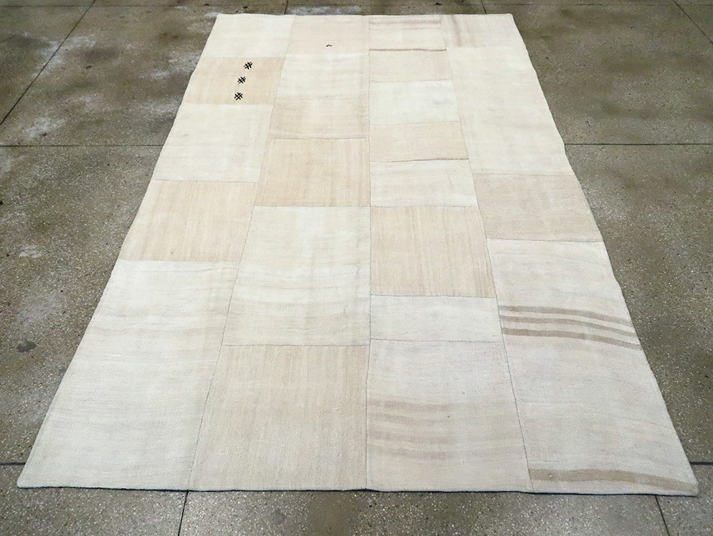 Contemporary Handmade Turkish Flatweave, No.30087 - Galerie Shabab