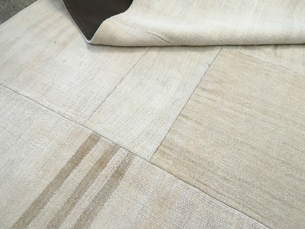 Contemporary Handmade Turkish Flatweave, No.30087 - Galerie Shabab