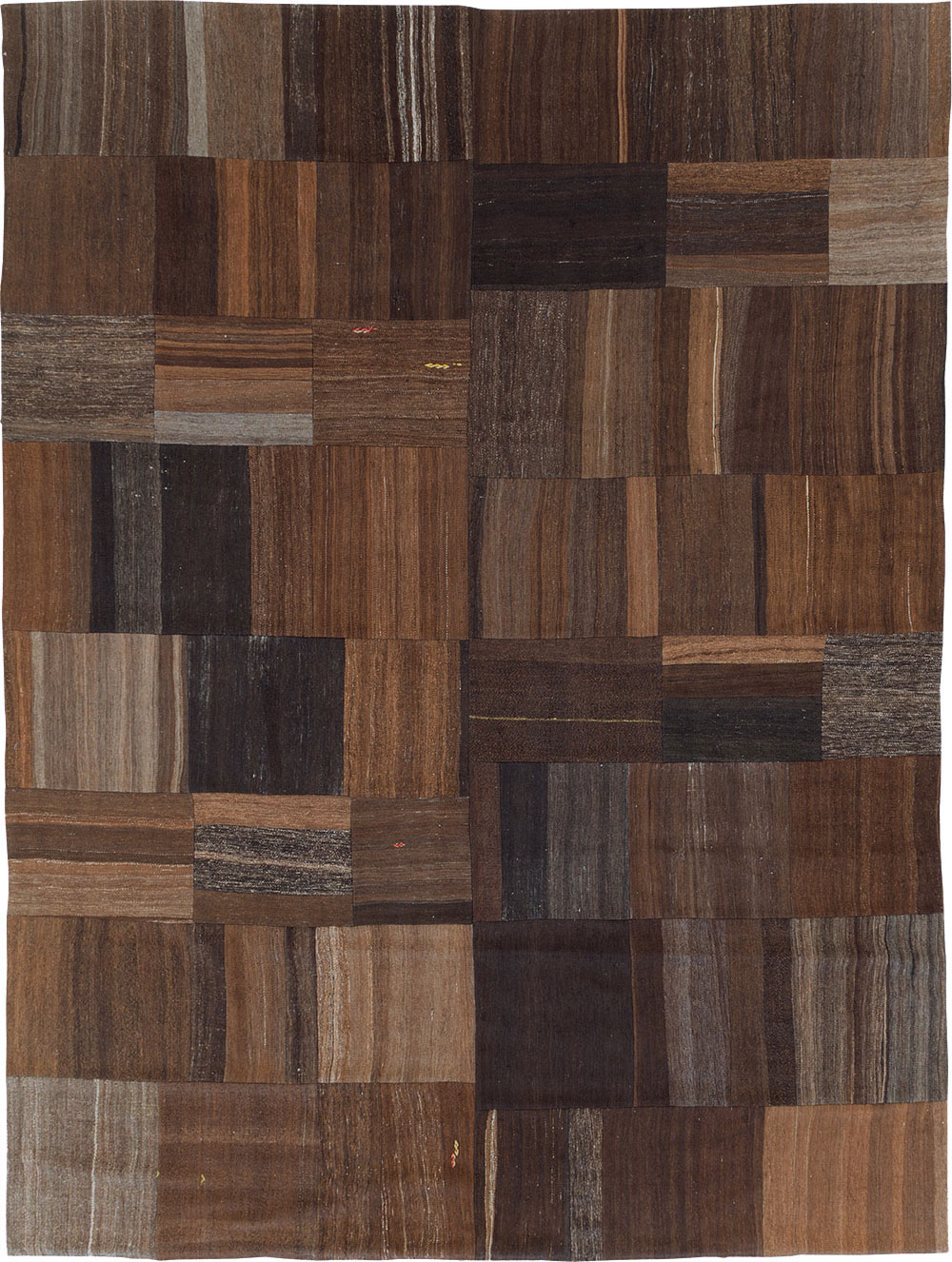 Contemporary Turkish Flatweave Kilim Patchwork Room Size Carpet, No.30089 - Galerie Shabab