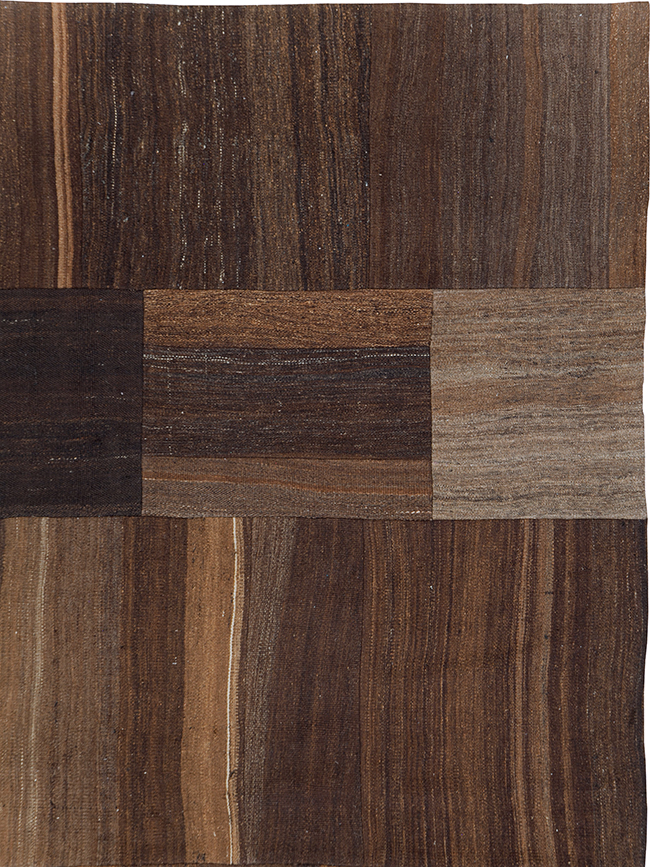 Contemporary Turkish Flatweave Kilim Patchwork Room Size Carpet, No.30089 - Galerie Shabab