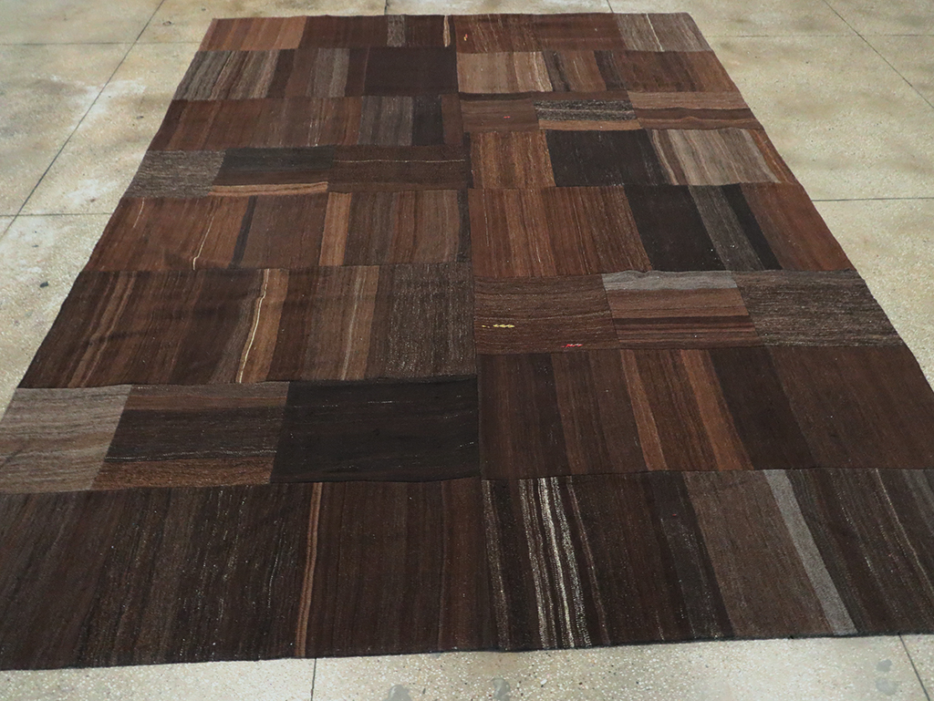Contemporary Turkish Flatweave Kilim Patchwork Room Size Carpet, No.30089 - Galerie Shabab