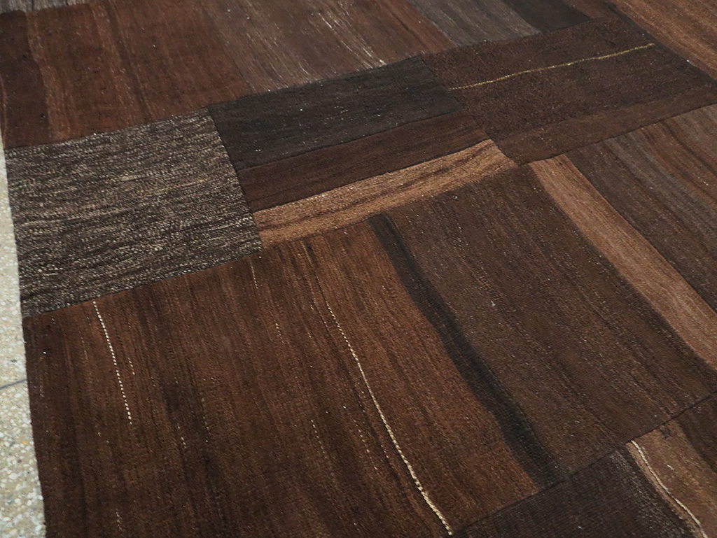 Contemporary Turkish Flatweave Kilim Patchwork Room Size Carpet, No.30089 - Galerie Shabab