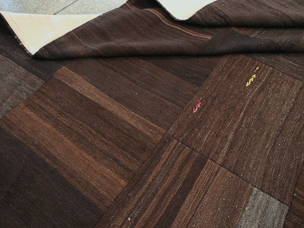 Contemporary Turkish Flatweave Kilim Patchwork Room Size Carpet, No.30089 - Galerie Shabab