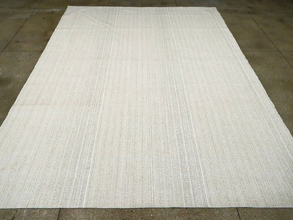 Vintage Turkish Flatweave Kilim Room Size Carpet, No.30090 - Galerie Shabab