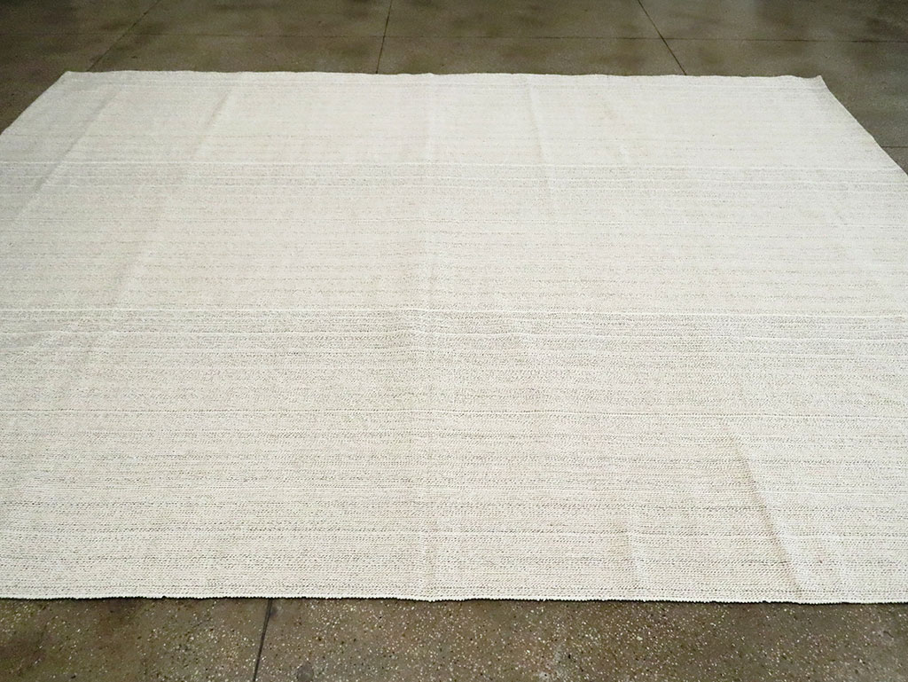 Vintage Turkish Flatweave Kilim Room Size Carpet, No.30090 - Galerie Shabab