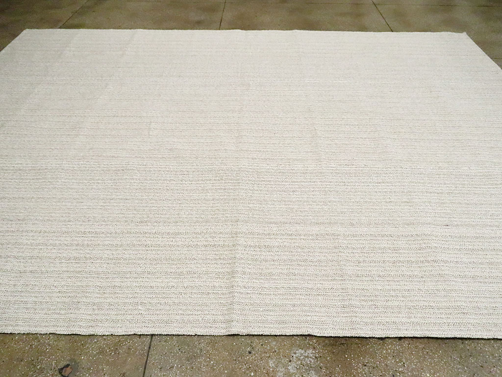 Vintage Turkish Flatweave Kilim Room Size Carpet, No.30092 - Galerie Shabab