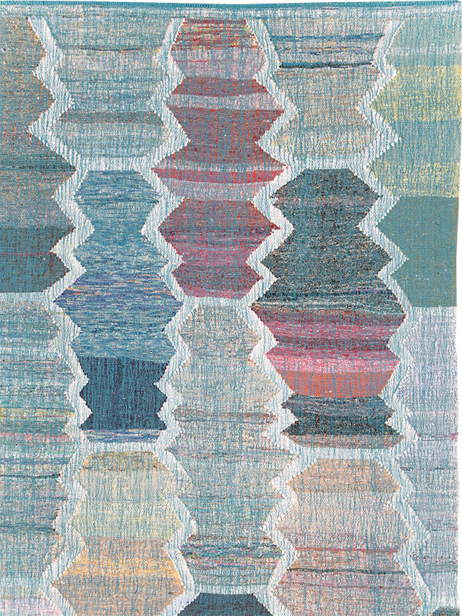 Contemporary Turkish Flatweave Kilim Large Room Size Carpet, No.30097 - Galerie Shabab