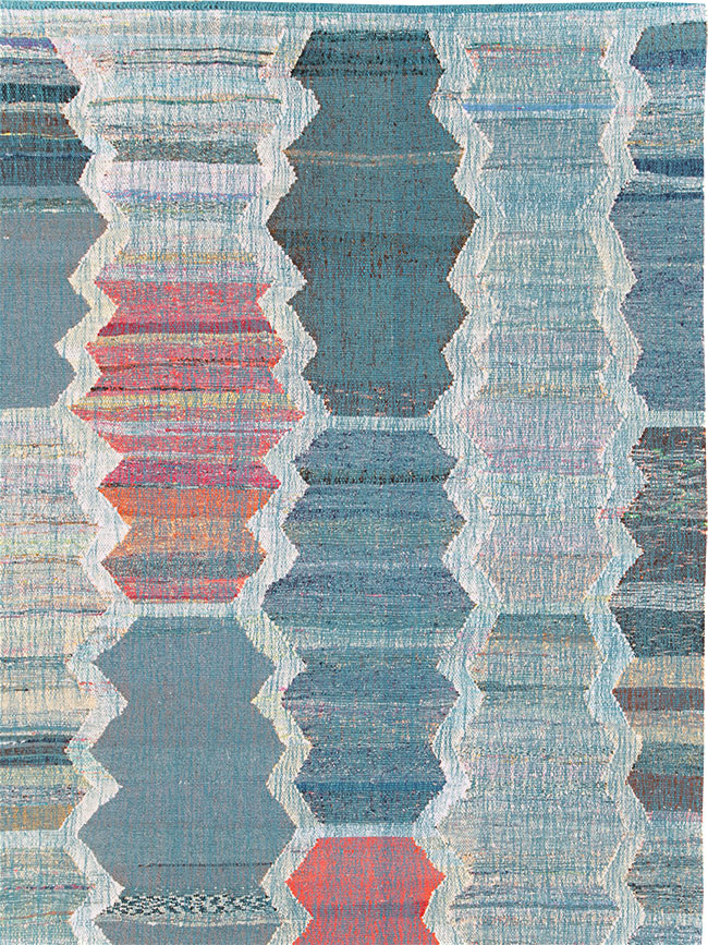 Contemporary Turkish Flatweave Kilim Large Room Size Carpet, No.30097 - Galerie Shabab