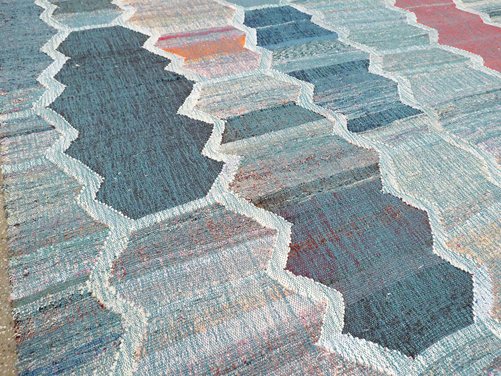 Contemporary Turkish Flatweave Kilim Large Room Size Carpet, No.30097 - Galerie Shabab
