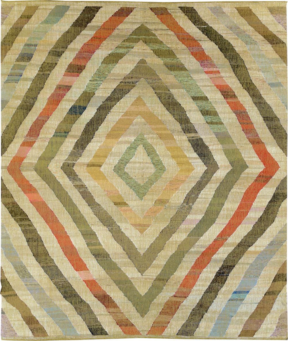 Large Contemporary Turkish Flatweave Kilim, No.30098 - Galerie Shabab