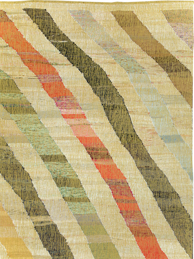 Large Contemporary Turkish Flatweave Kilim, No.30098 - Galerie Shabab