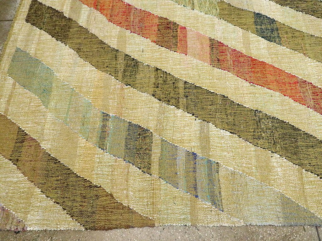 Large Contemporary Turkish Flatweave Kilim, No.30098 - Galerie Shabab