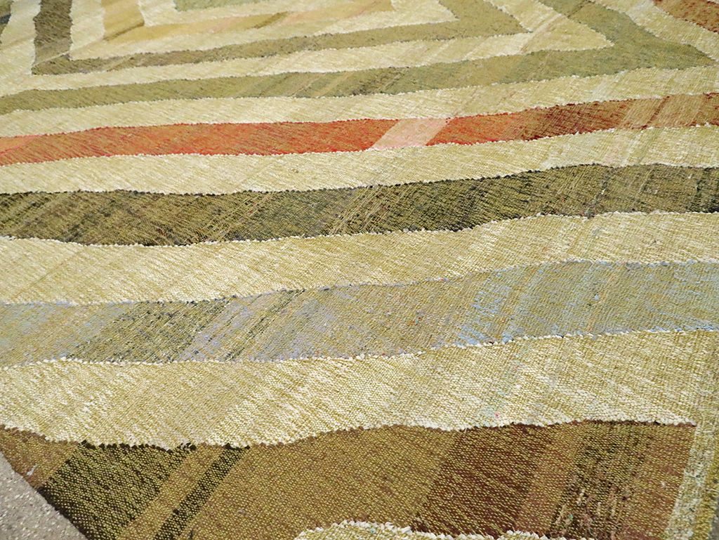 Large Contemporary Turkish Flatweave Kilim, No.30098 - Galerie Shabab