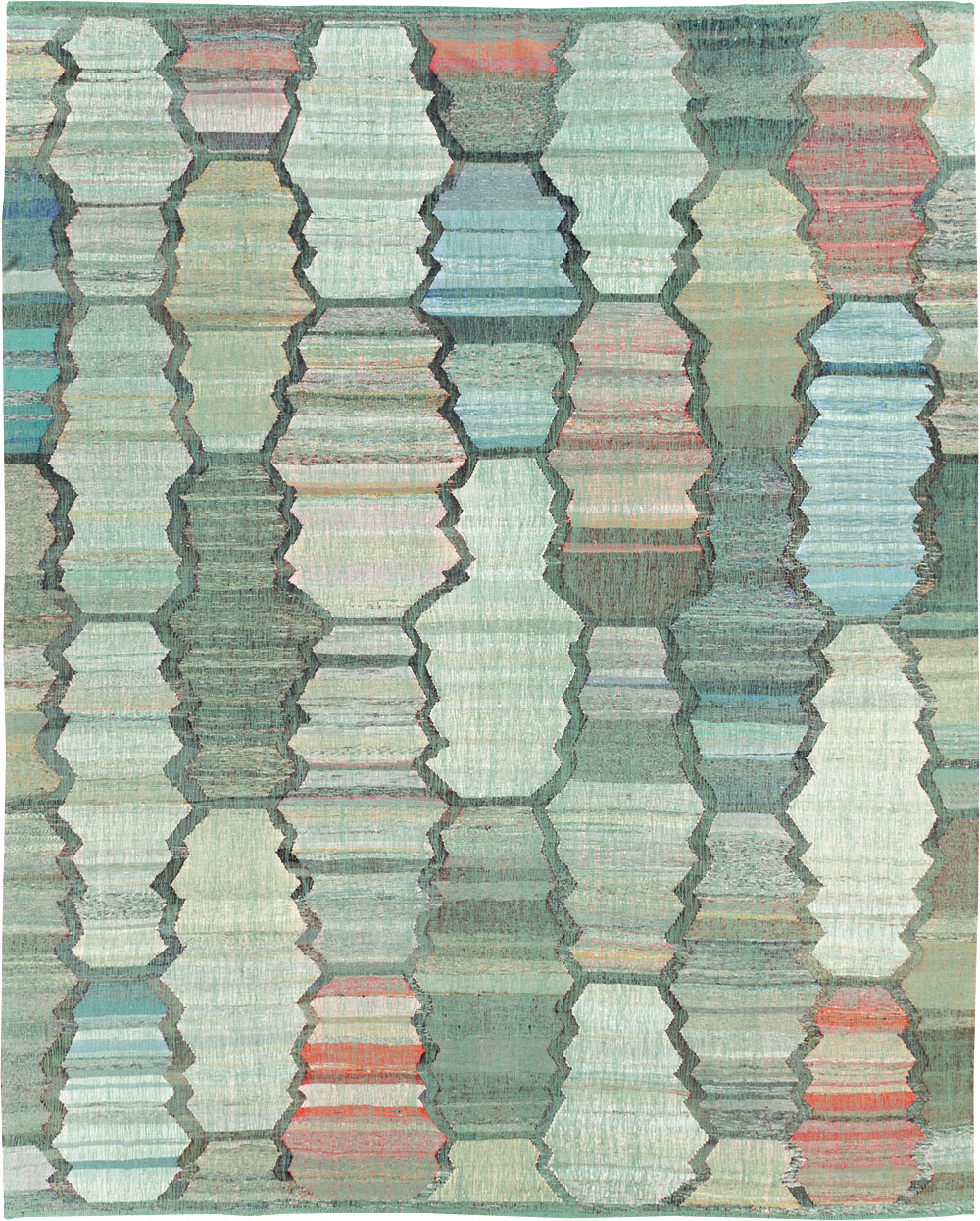 Contemporary Turkish Flatweave, No.30100 - Galerie Shabab