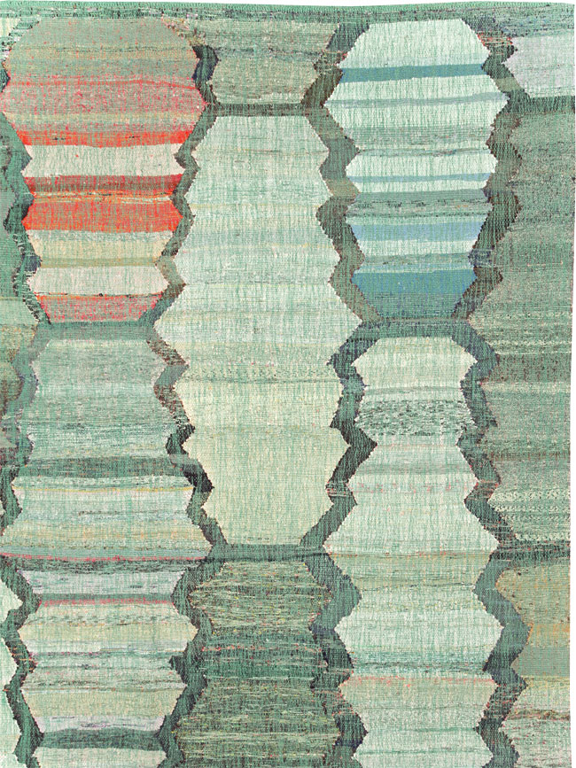 Contemporary Turkish Flatweave, No.30100 - Galerie Shabab