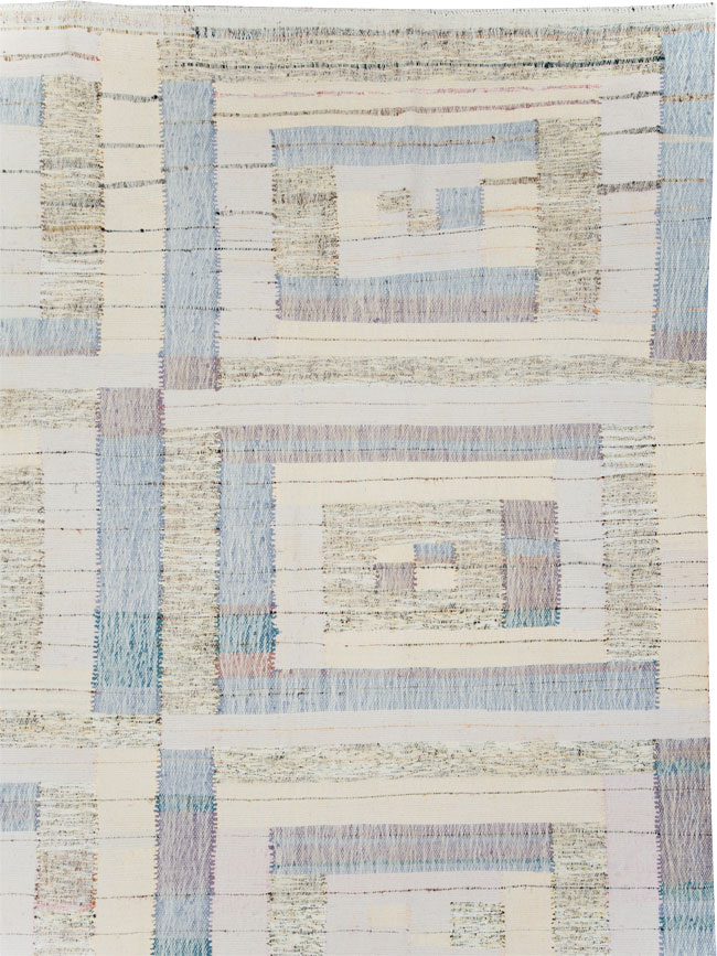 Contemporary Turkish Flatweave Kilim Large Room Size Carpet, No.30102 - Galerie Shabab