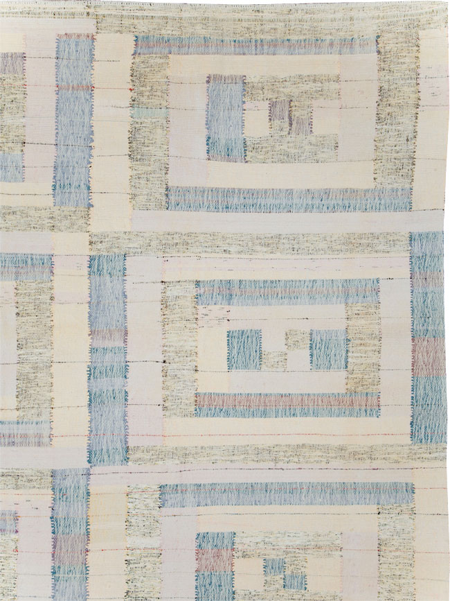 Contemporary Turkish Flatweave Kilim Large Room Size Carpet, No.30102 - Galerie Shabab