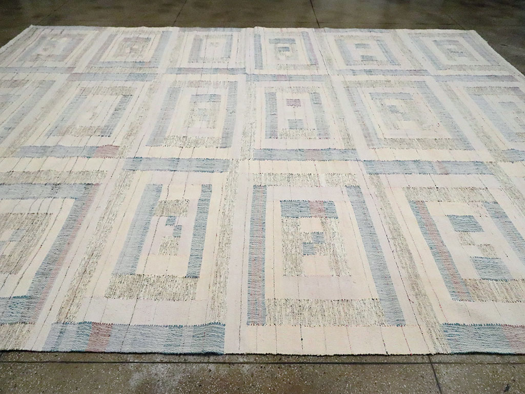 Contemporary Turkish Flatweave Kilim Large Room Size Carpet, No.30102 - Galerie Shabab
