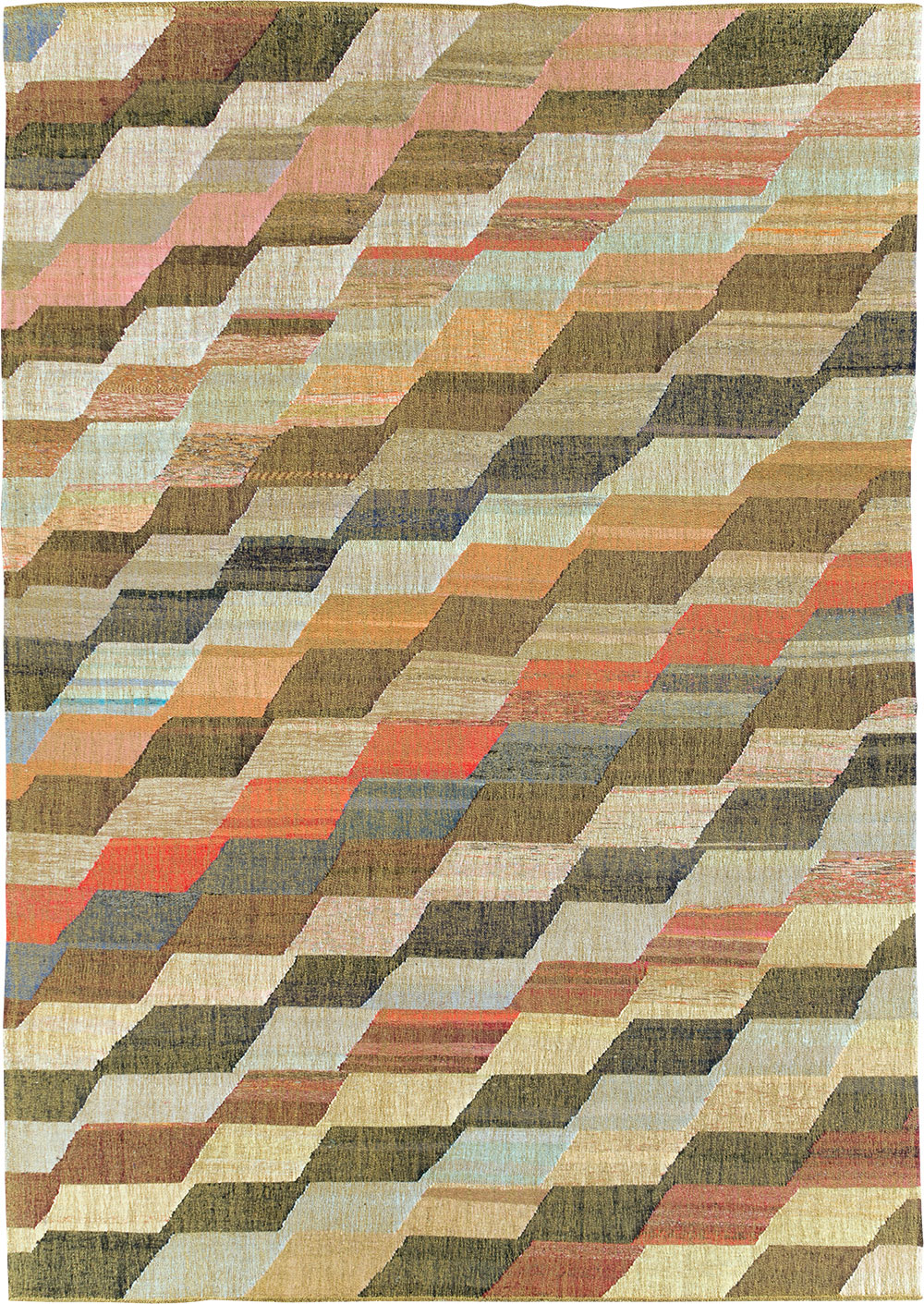Contemporary Turkish Flatweave Kilim, No.30110 - Galerie Shabab