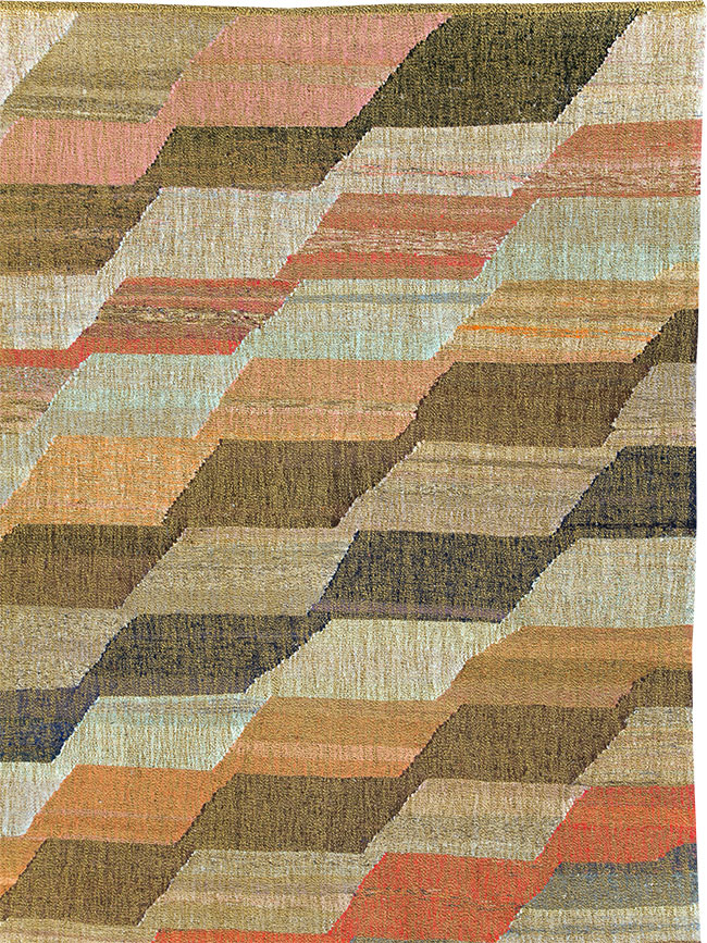 Contemporary Turkish Flatweave Kilim, No.30110 - Galerie Shabab