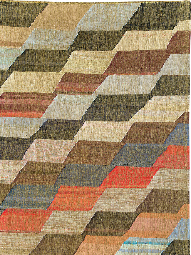 Contemporary Turkish Flatweave Kilim, No.30110 - Galerie Shabab