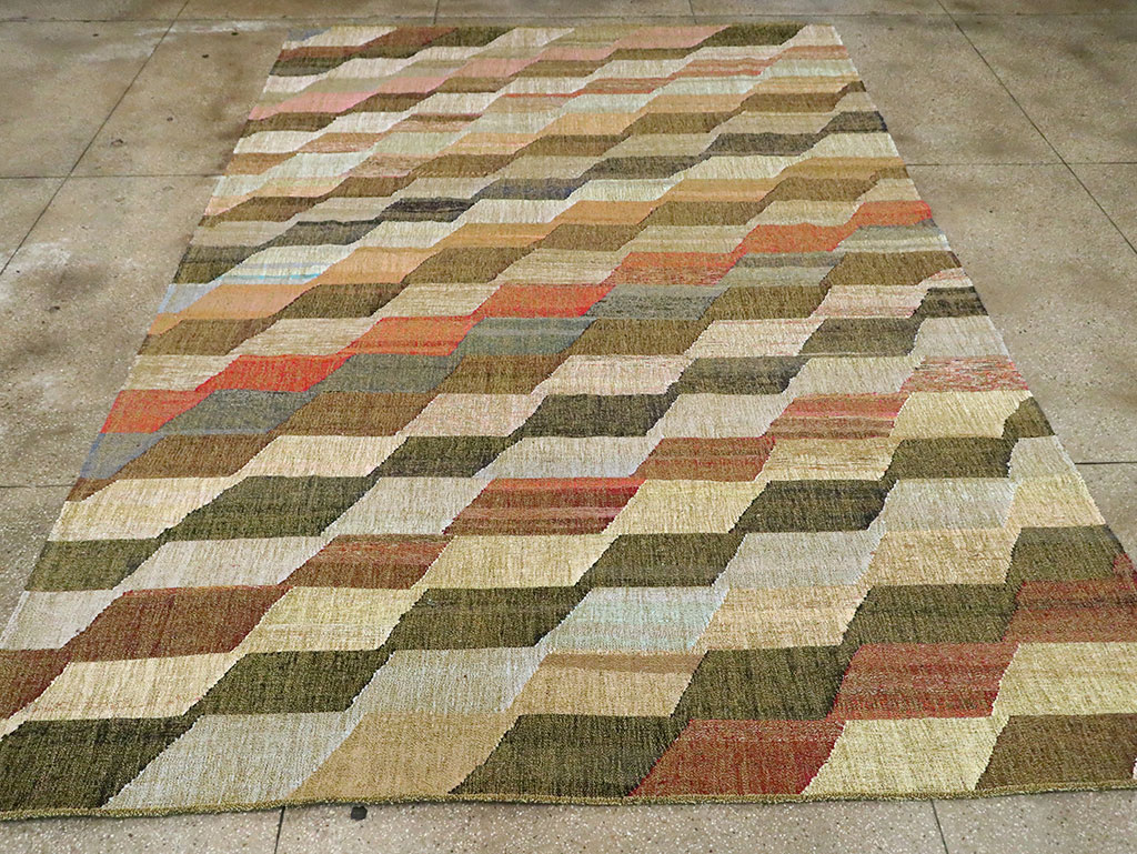Contemporary Turkish Flatweave Kilim, No.30110 - Galerie Shabab