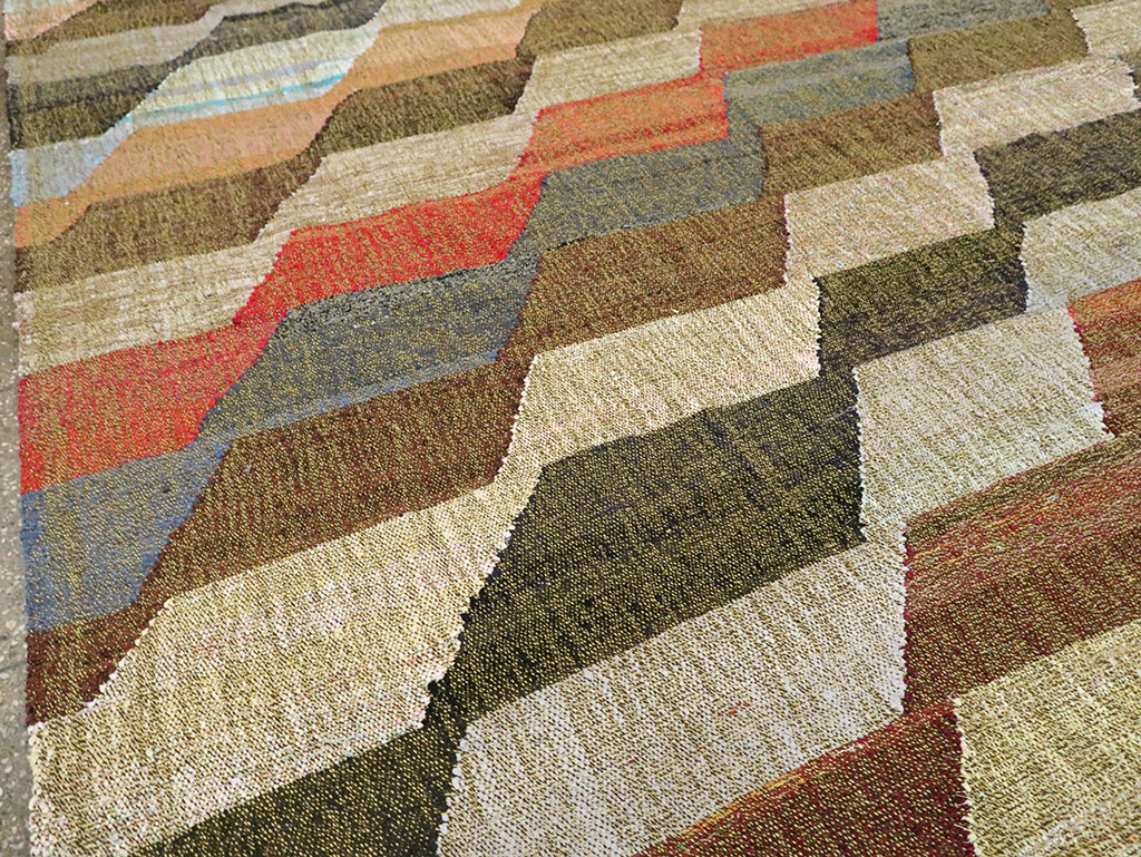 Contemporary Turkish Flatweave Kilim, No.30110 - Galerie Shabab