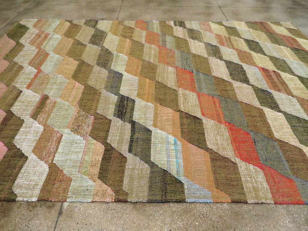 Contemporary Turkish Flatweave Kilim, No.30110 - Galerie Shabab
