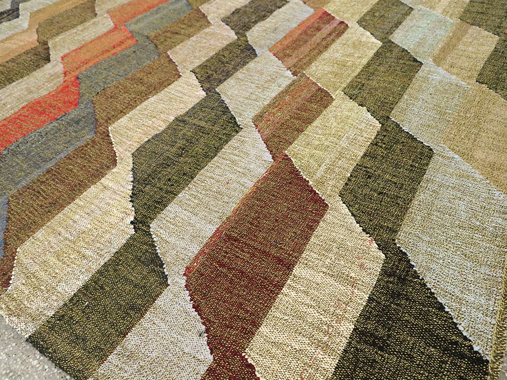 Contemporary Turkish Flatweave Kilim, No.30110 - Galerie Shabab