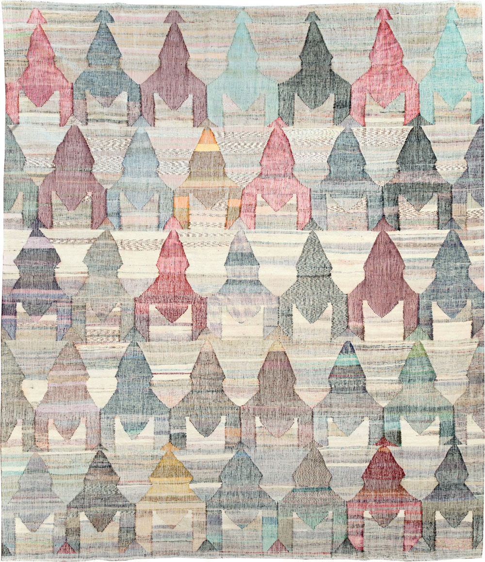 Modern Turkish Flatweave, No.30114 - Galerie Shabab
