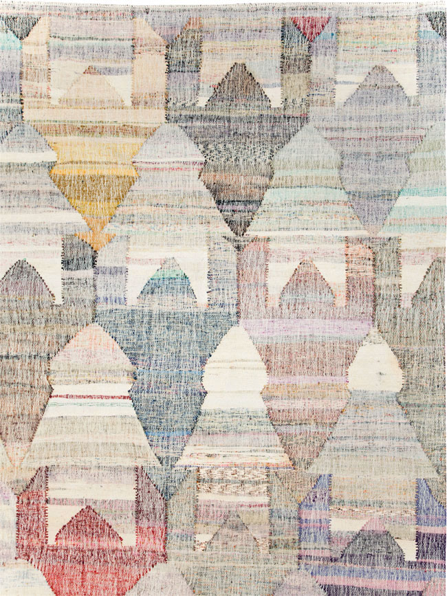 Modern Turkish Flatweave, No.30114 - Galerie Shabab