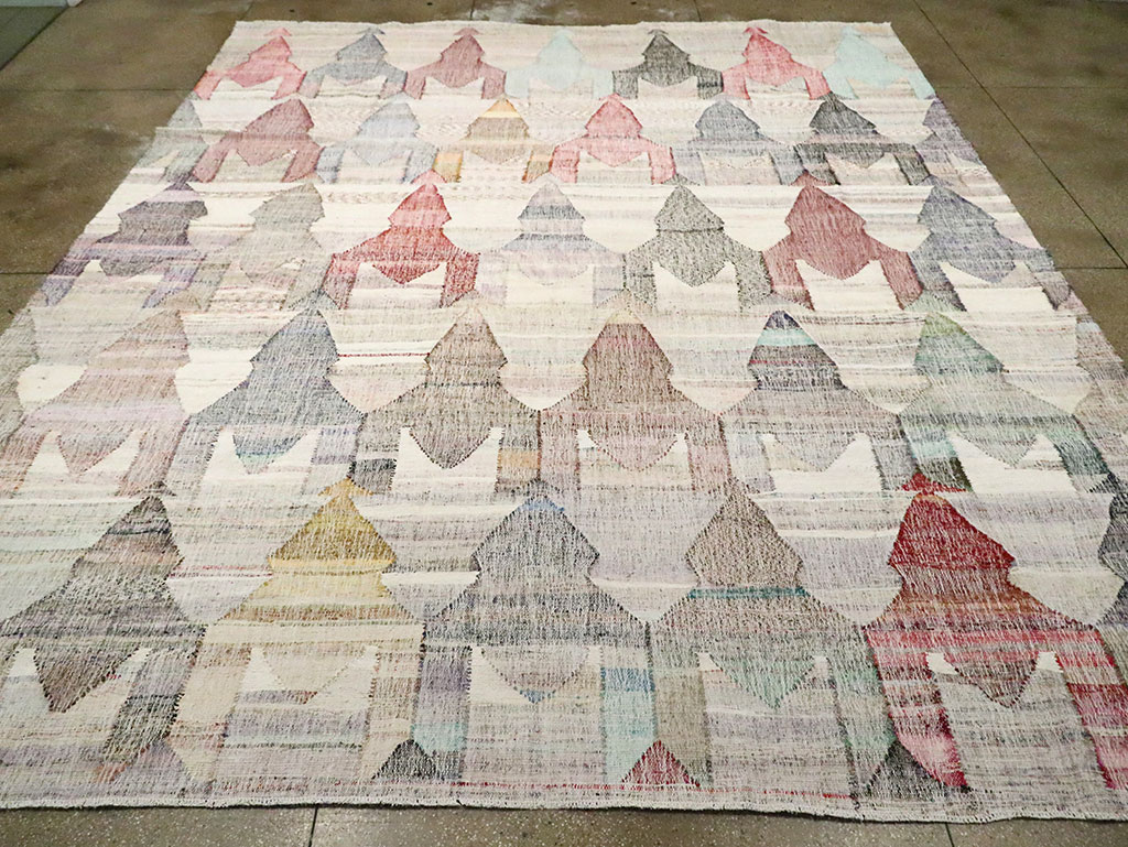 Modern Turkish Flatweave, No.30114 - Galerie Shabab